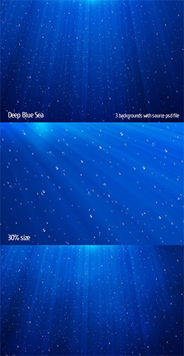 深蓝色海洋背景PSD分层素材