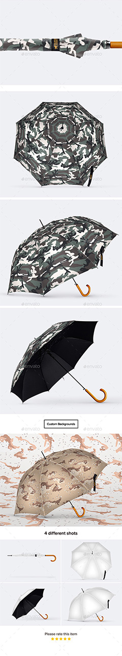 雨伞样机模板PSD分层素材
