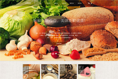 美味健康食品网页模板psd分层素材