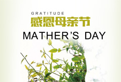 绿色创意感恩母亲节海报psd分层素材