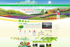 绿色自然农业农林网页模板psd分层素材