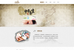 中国风中医养生网页模板psd分层素材