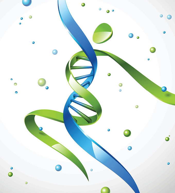 创意舞动的DNA设计矢量素材