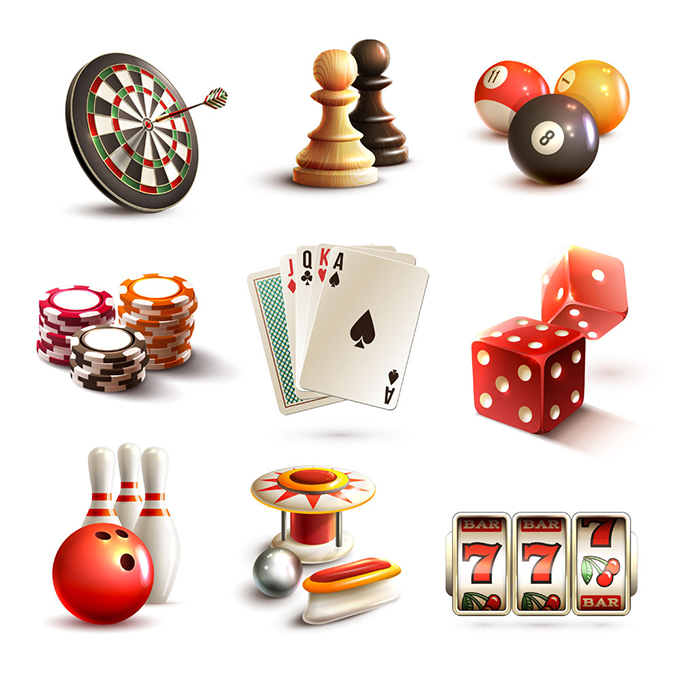 赌博体育娱乐图标设计矢量素材