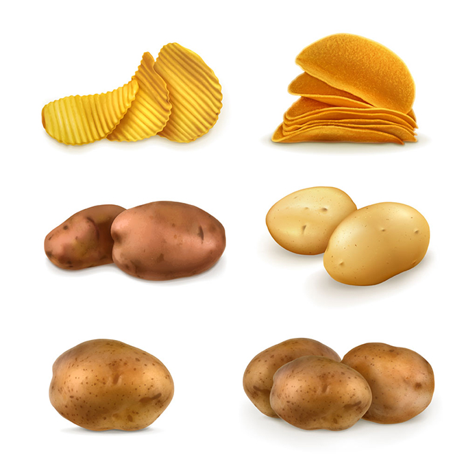 美味的土豆设计矢量素材