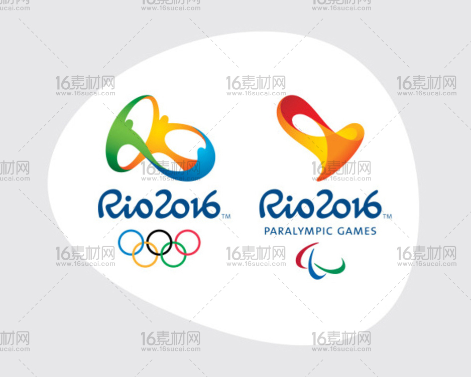 里约奥运会标志AI分层素材