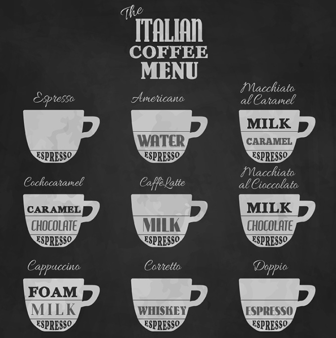 创意意大利咖啡图标矢量素材