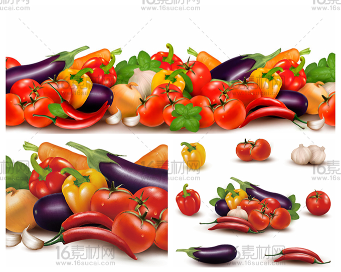 卡通蔬菜设计大全矢量素材