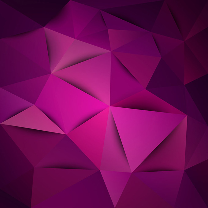 紫色立体三角形时尚背景矢量素材