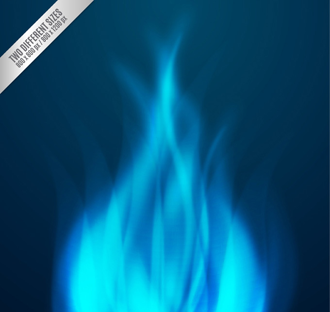 蓝色火焰背景矢量素材