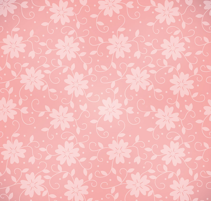 时尚粉色花纹无缝背景矢量素材