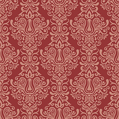 红色复古欧式花纹无缝背景矢量素材