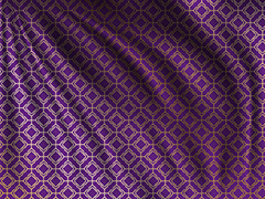 紫色格子花纹布料褶皱背景矢量素材