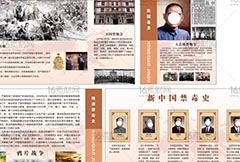 中国禁毒历史宣传矢量素材