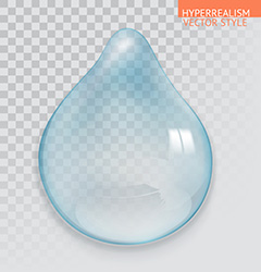 淡蓝色透明水滴矢量素材