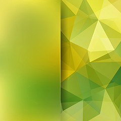 黄绿渐变清新唯美多边形几何背景矢量素材