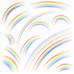 彩虹条纹抽象背景矢量素材
