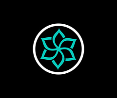 圆形花朵logo矢量素材