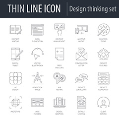 二十款思维设计icon图标矢量素材