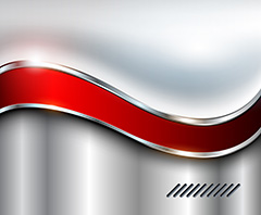 银色背景红色镶边质感背景矢量素材