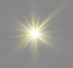金色光效光芒设计矢量素材