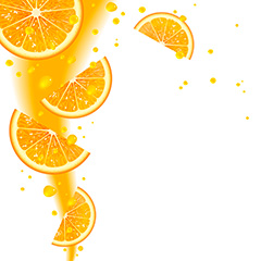 果汁与柠檬水果矢量素材
