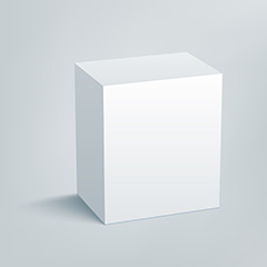 长方体包装盒设计矢量素材