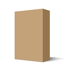 褐色包装盒设计矢量素材
