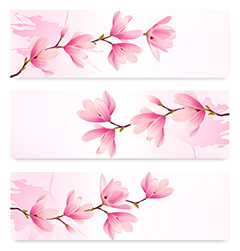 唯美粉色花朵植物卡片矢量素材