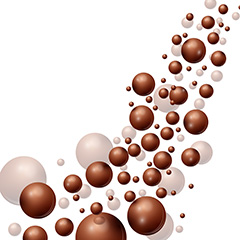 巧克力分子元素矢量素材