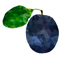 蓝莓几何设计矢量素材