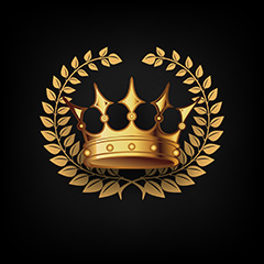 皇冠欧式徽章徽标设计矢量素材