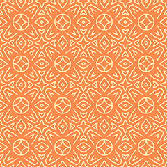 橙色花纹底纹背景矢量素材