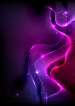 绚丽紫色丝带背景矢量素材
