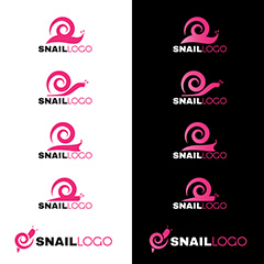 蜗牛企业LOGO设计矢量素材
