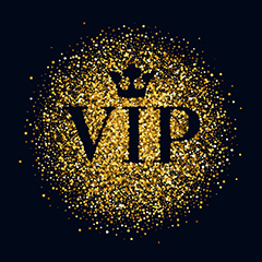 VIP镂空金色粒子背景卡片矢量素材
