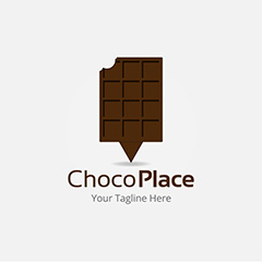 创意巧克力样式标志矢量素材