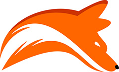 创意橙色狐狸标志矢量素材