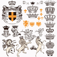 皇室徽章素材矢量素材