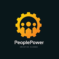 人民力量logo矢量素材