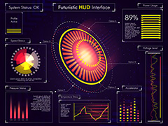 未来感HUD界面设计矢量素材（二）