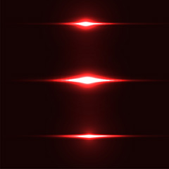 红色造型光源矢量素材