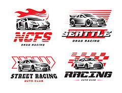 汽车俱乐部logo设计矢量素材