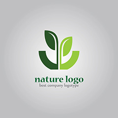 叶子logo矢量素材