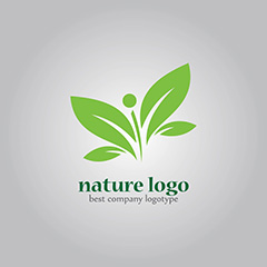 蝴蝶图案logo矢量素材