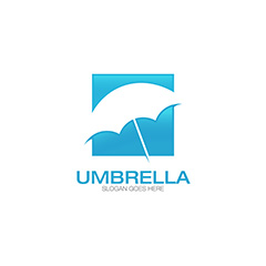 伞形图案logo矢量素材