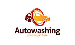 自动洗车logo设计矢量素材