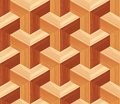棕色几何造型木质地板背景矢量素材