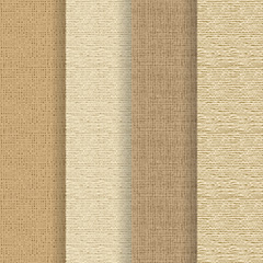 四款不同颜色的麻布材质纹理矢量素材