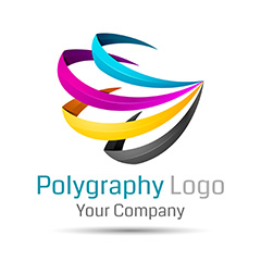 彩色立体创意logo矢量素材
